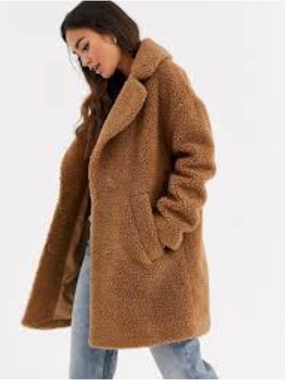 Abercrombie & Fitch Women’s Cozy Teddy Coat - Brown XXS